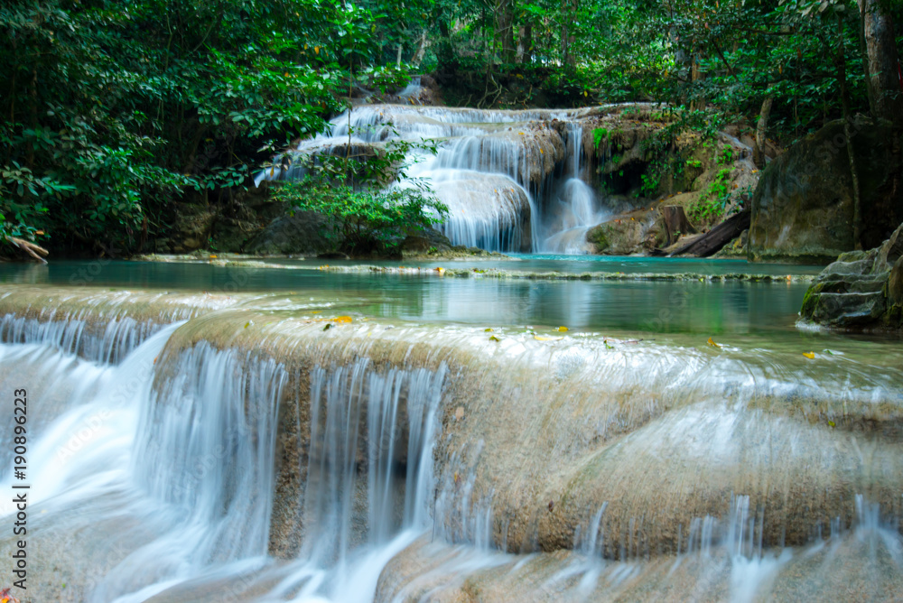 Erawan waterfall in Kanchanaburi Thailand Erawan waterfall in Kanchanaburi Thailand