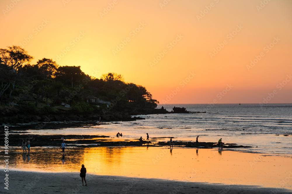 Bali is famous for its wonderful sunset you can enjoy layed on the beach