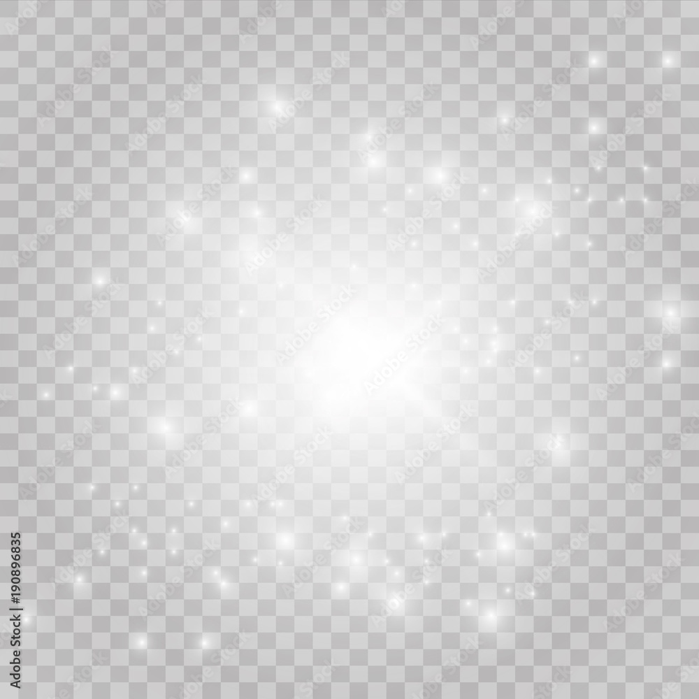 White iridescent light effect star design. Shiny transparent rays vector background. Bright transparent glowing sparkling star, abstract flare light rays. White iridescent light effect star design. Shiny transparent rays vector background. Bright transparent glowing sparkling star, abstract flare light rays.