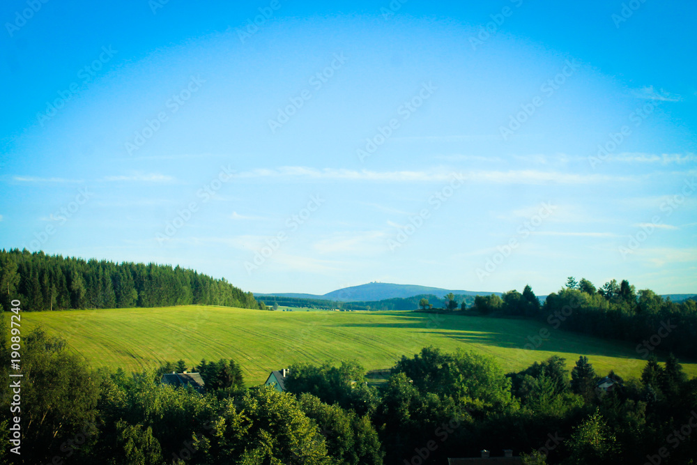 Obraz premium Landschaft des Erzgebirge