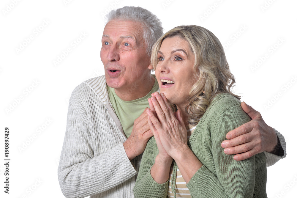happy senior couple posing happy senior couple posing