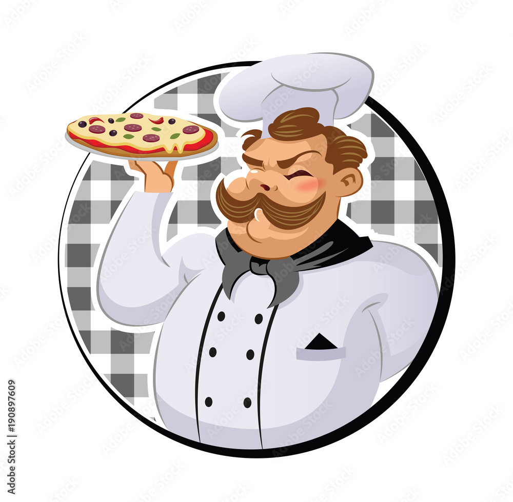 2686225 Cook in the kitchen preparing a pizza. 2686225 Cook in the kitchen preparing a pizza.