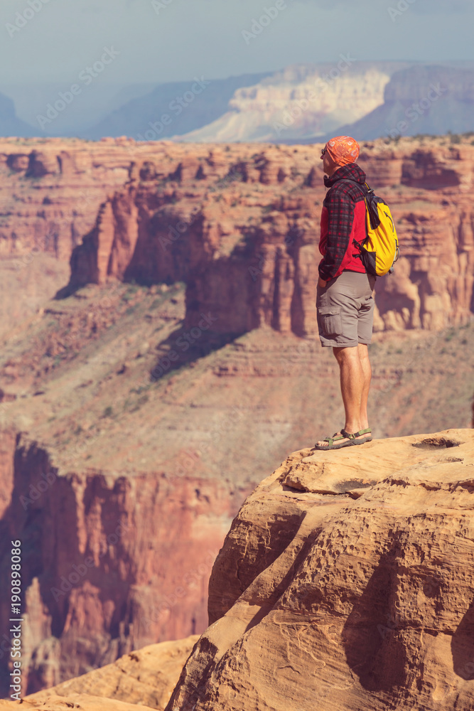 Fototapeta premium Hike in Grand Canyon