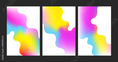 Fluid color background. Vibrant color background