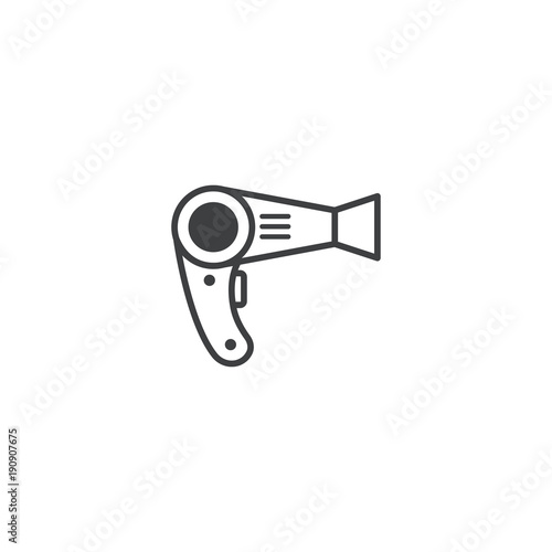 hair-dryer icon. sign design