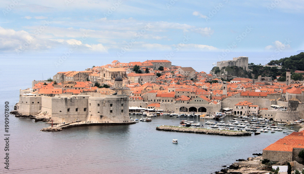 vieuw on the old town Dubrovnik, Croatia
