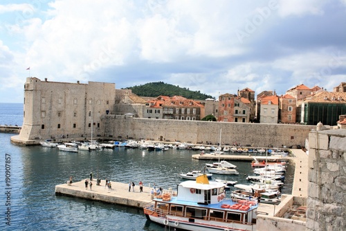 vieuw on the old town Dubrovnik, Croatia photo