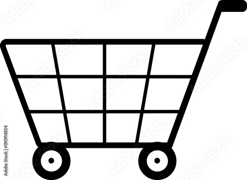 black icon for a shopping