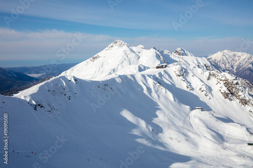 mountain in winter season © Aleksei Lazukov