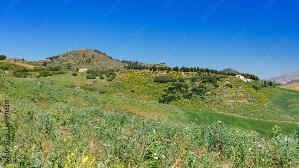 Fototapeta premium Krajobraz Sycylii