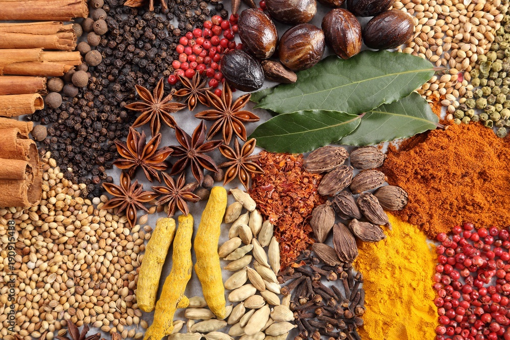 Fototapeta premium Herbs and spices.