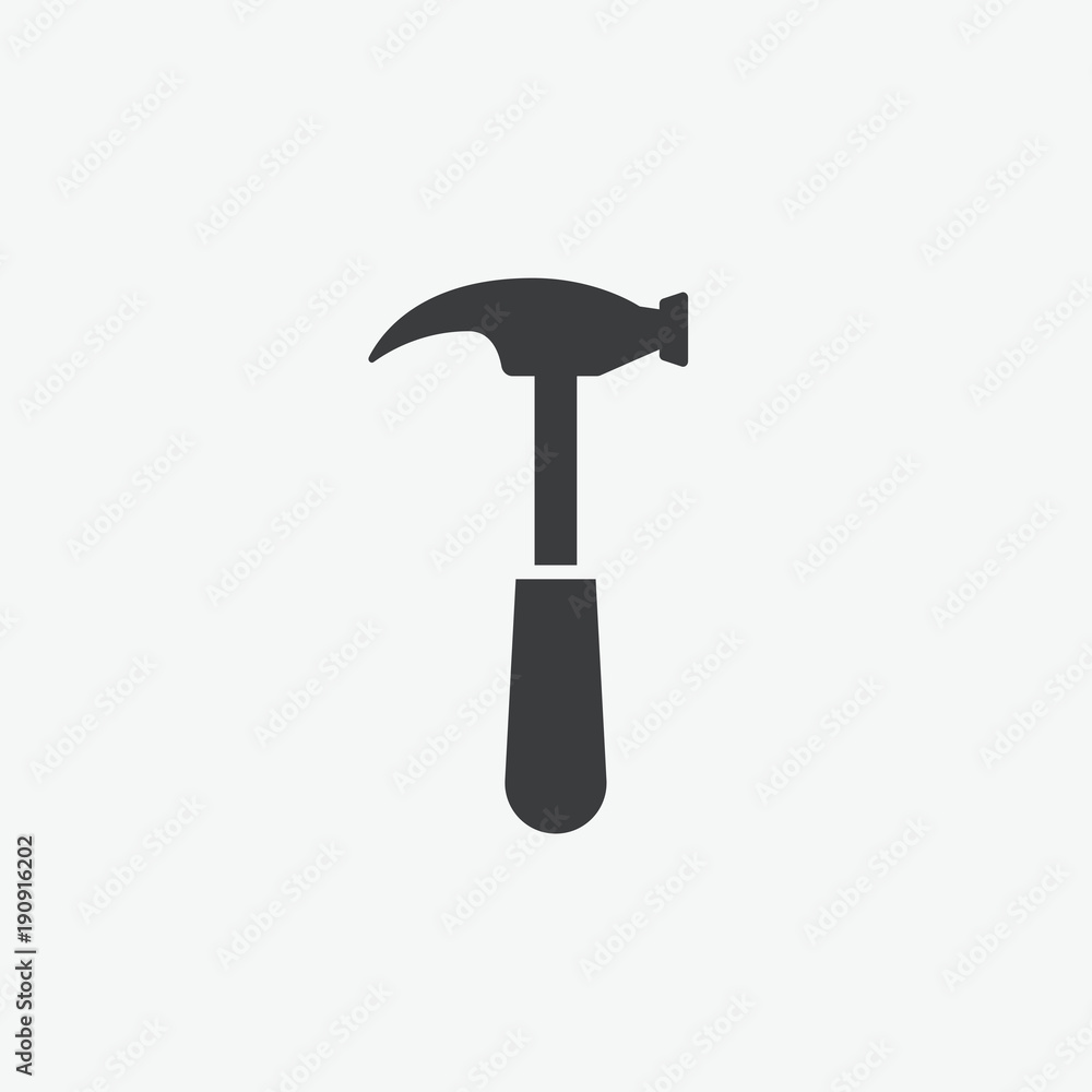 Hammer Vector Icon Hammer Vector Icon