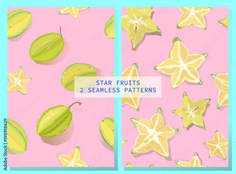 2 star fruit pattern 2 star fruit pattern