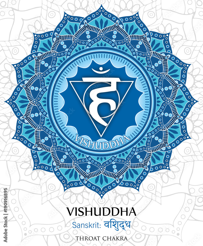 Vector of Vishudda chakra