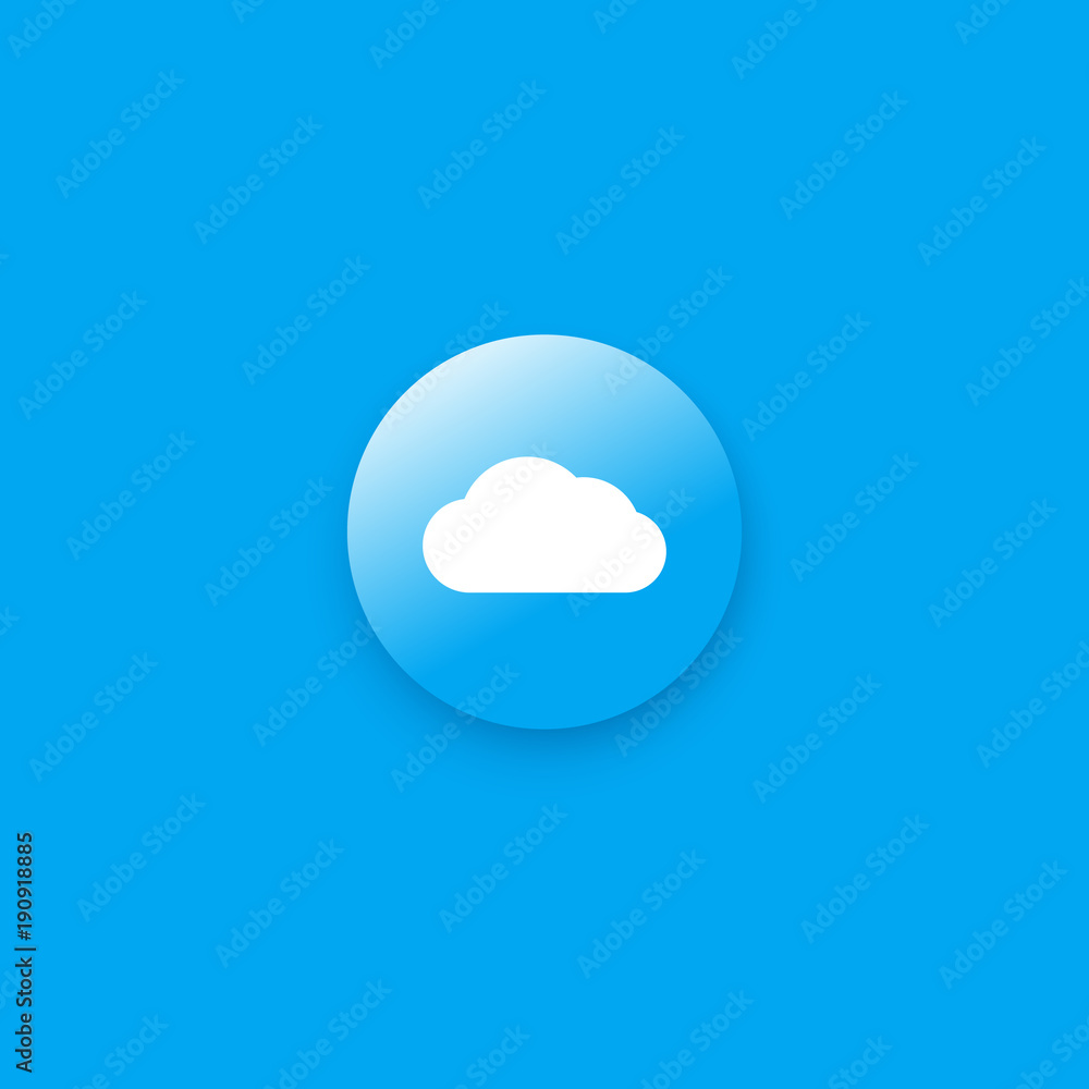 Cloud icon Flat. Cloud icon Flat.