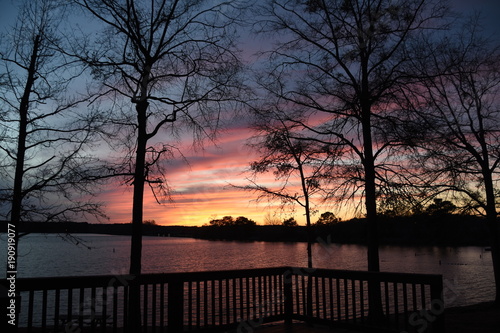 Sunset on Lake Oconee in Georgia