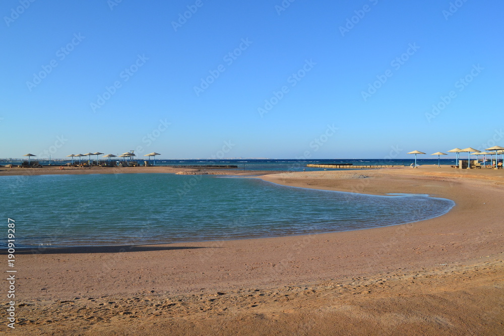 beach of red sea
