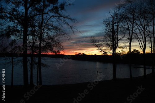 Sunset on Lake Oconee in Georgia