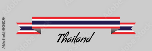 Ribbon of Thailand flag