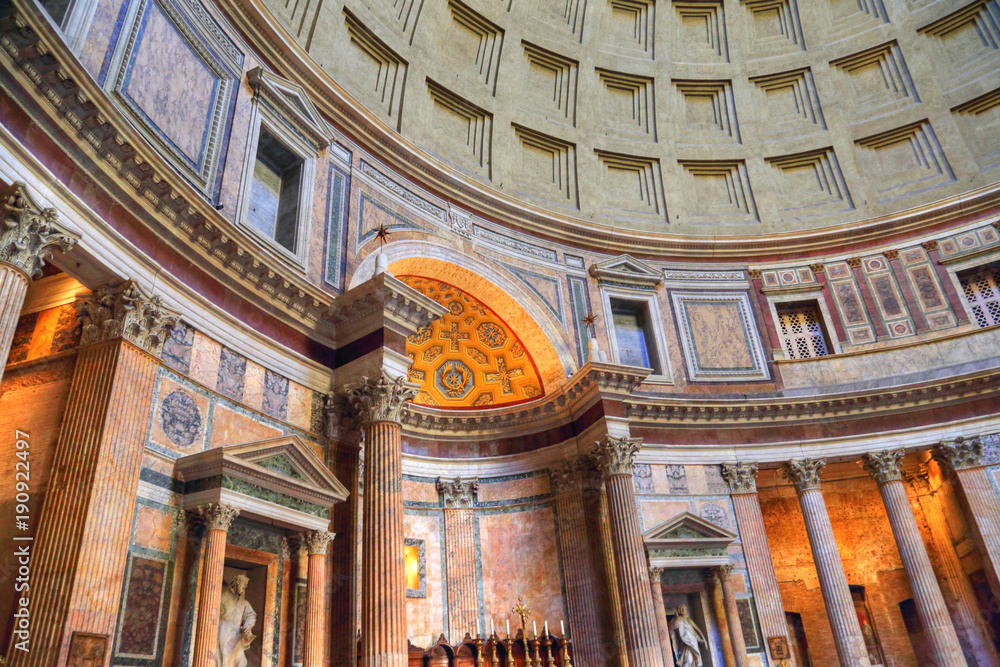 Obraz premium Rome Pantheon interiors