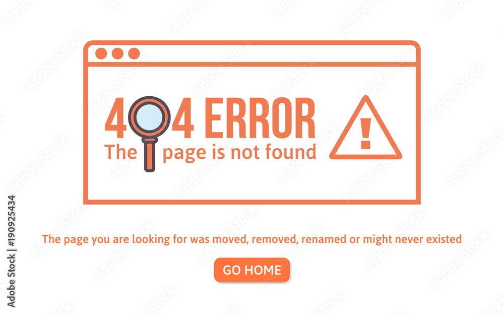 404 error design template. 404 page is not found concept linear style. Page is lost. Website design error. Vector illustration 404 error design template. 404 page is not found concept linear style. Page is lost. Website design error. Vector illustration