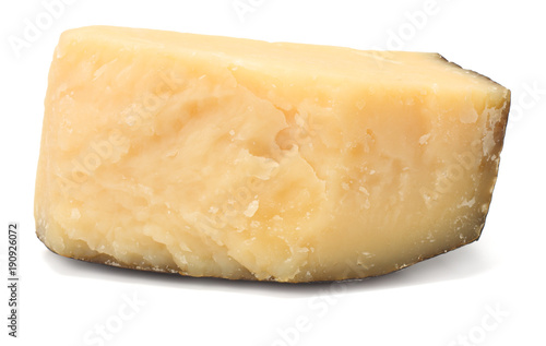 parmesan cheese isolated on white background