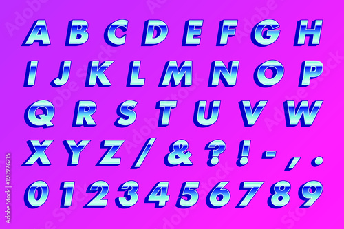RETRO 80'S TYPE BOLD OBLIQUE