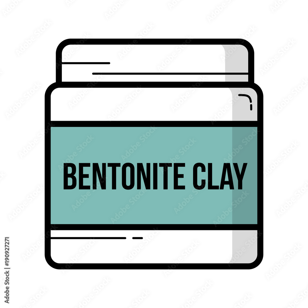 Bentonite clay a beauty and spa treatment with stones and a cork capped jar Bentonite clay a beauty and spa treatment with stones and a cork capped jar