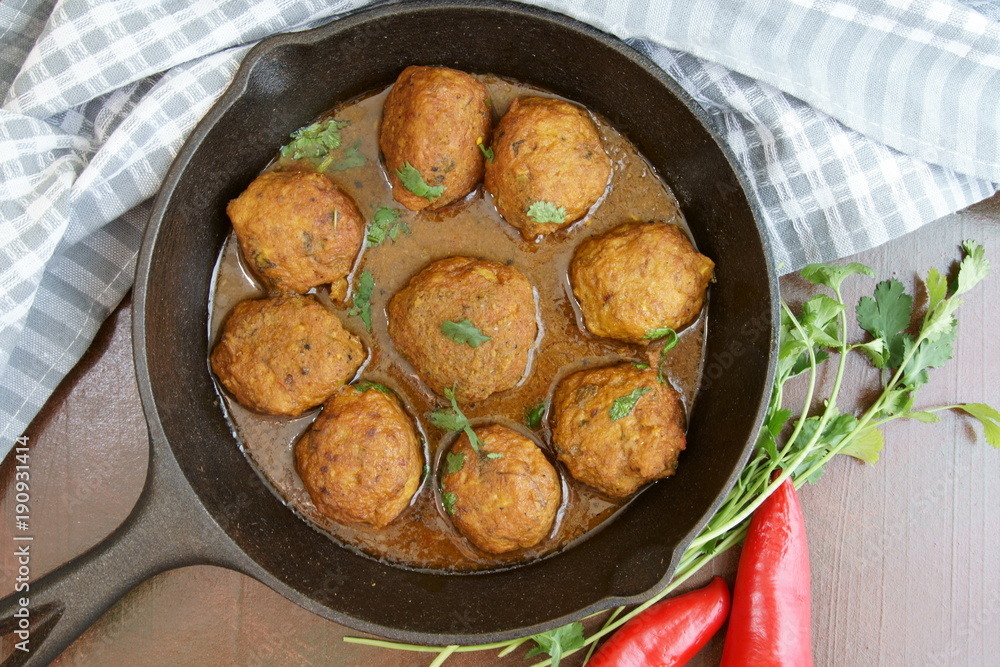 Meat balls or meat kofta curry Meat balls or meat kofta curry