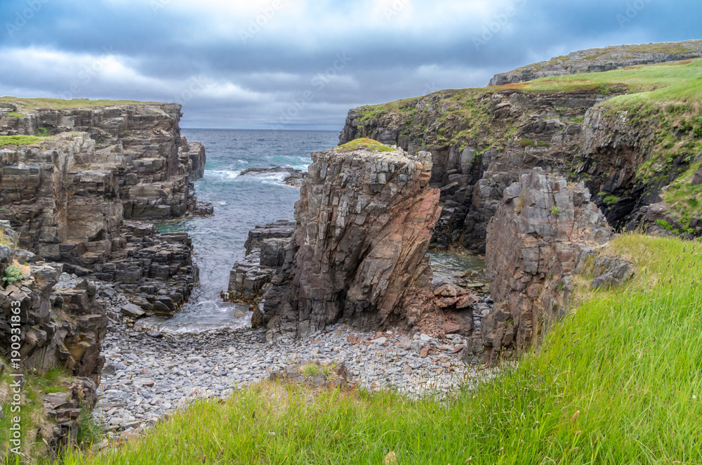The Rugged Cliffs of Newfoundland Canada