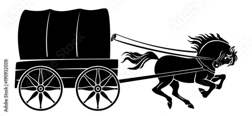 cart of immigrants