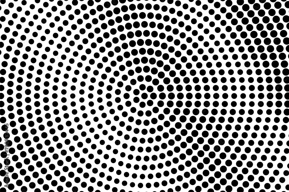 Black white dotted halftone. Half tone vector background. Grungy radial dotted gradient. Black white dotted halftone. Half tone vector background. Grungy radial dotted gradient.