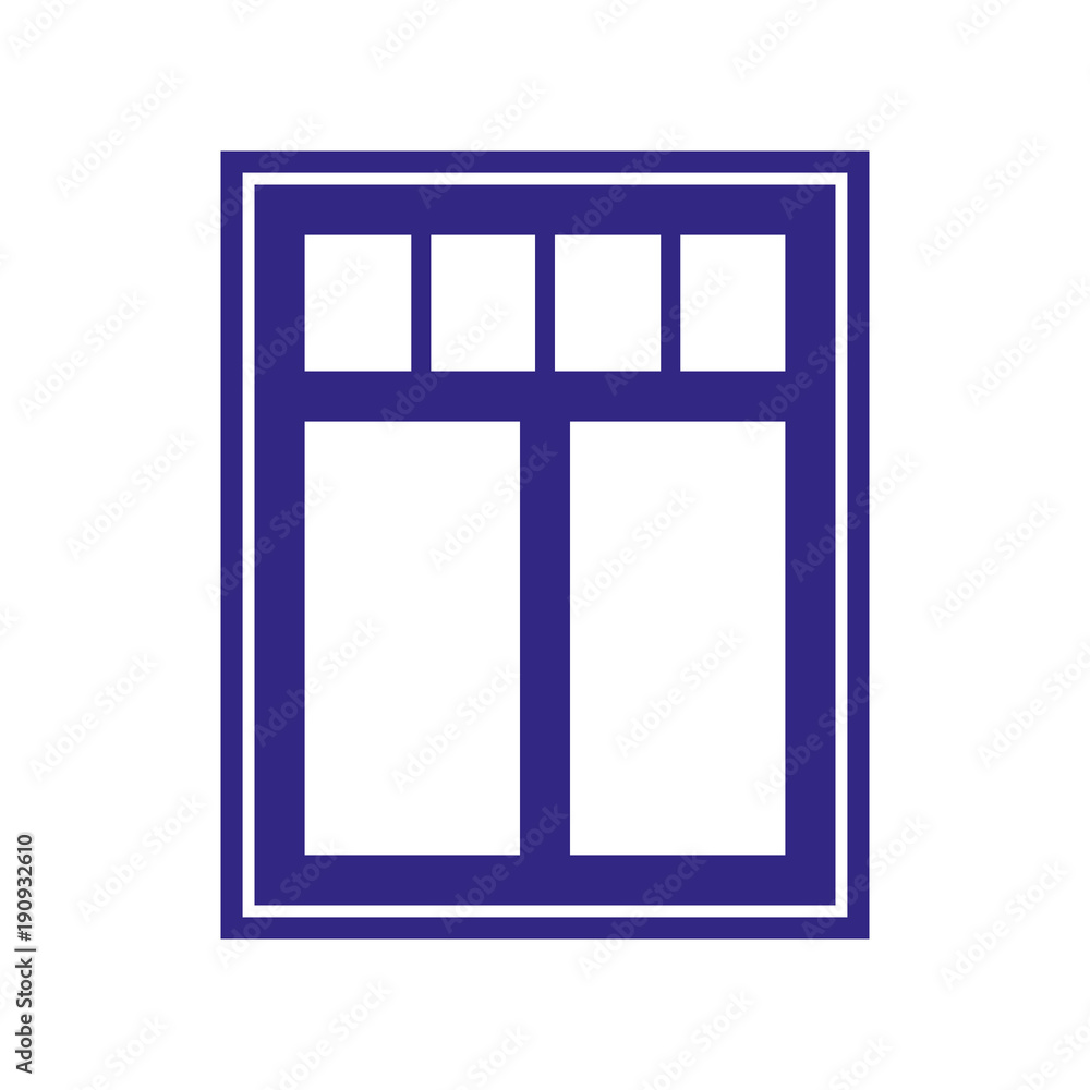 Window icon on white background. Window icon on white background.