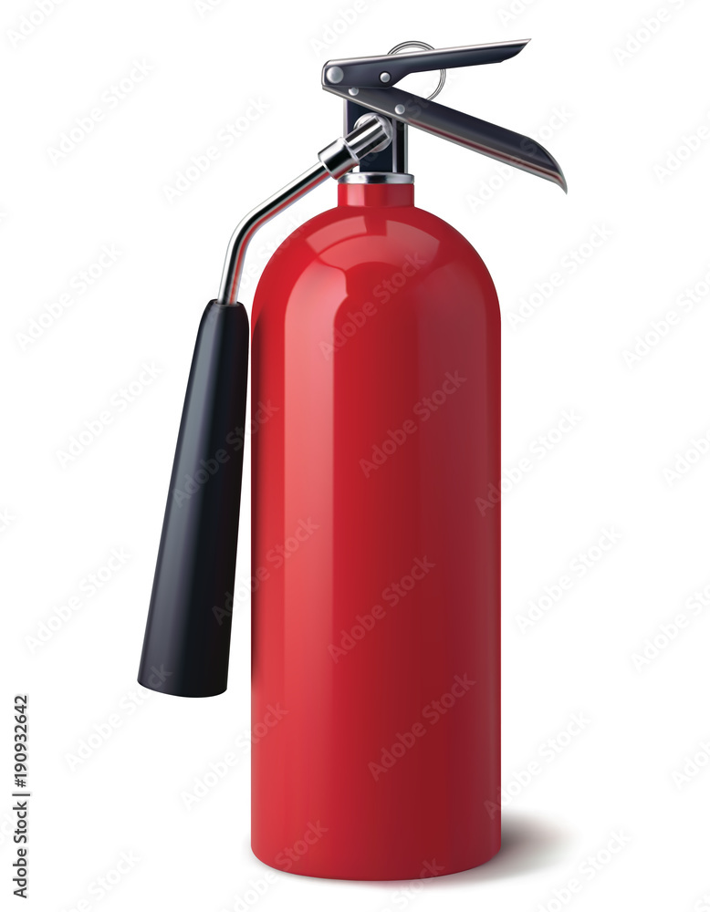 Fire Extinguisher isolated. Realistic vector 3D Illustration Fire Extinguisher isolated. Realistic vector 3D Illustration