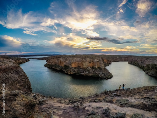 Konstfotografi Mirante do Pôr do Sol nos Cânions do Rio São Francisco, Alagoas, Brasil