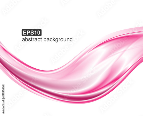 Vector abstract pink waves background.