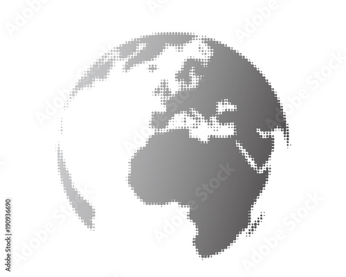 world icon vector illustration grey 