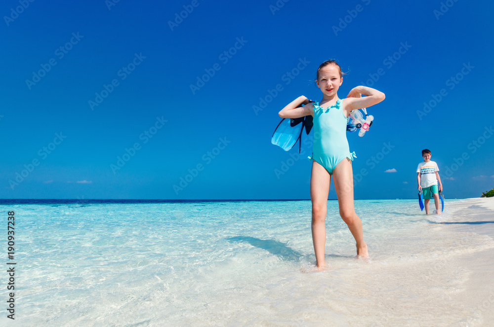 Kids at beach