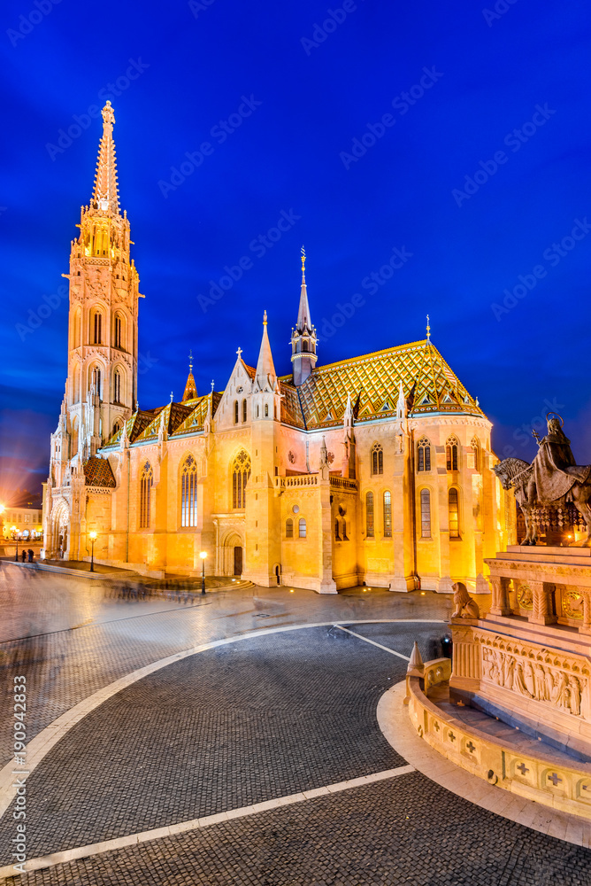 Budapest, Matyas church on Buda Hill, Hungary