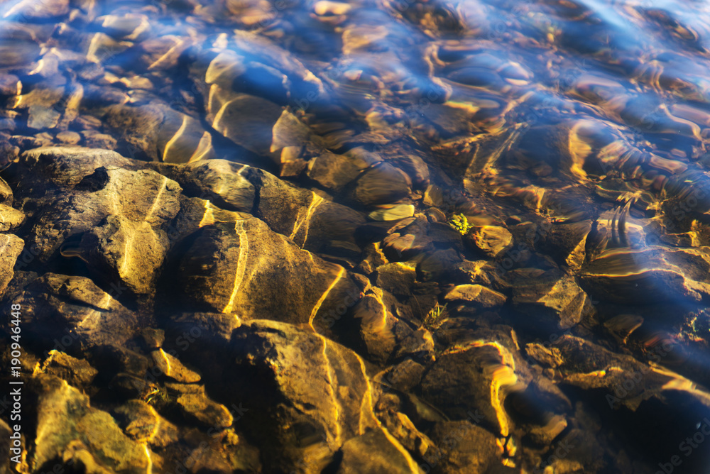 water rocks in river shallow