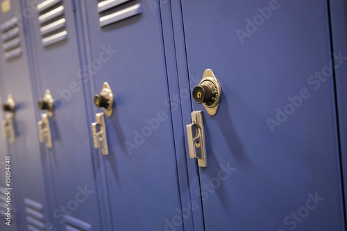 Locked High School Lockers Education