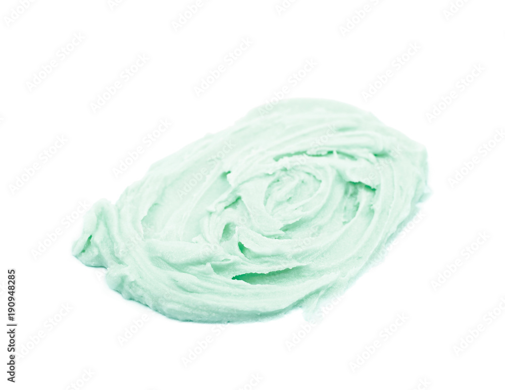 Smeared frosting cream isolated Smeared frosting cream isolated