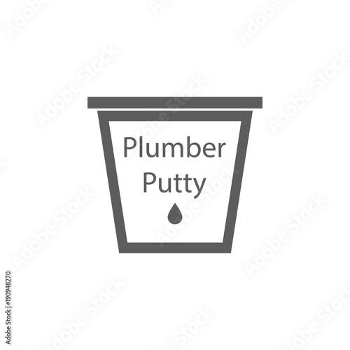 plumber putty icon. Elements of plumber icon. Premium quality graphic design icon. Signs, symbols collection icon for websites, web design, mobile app