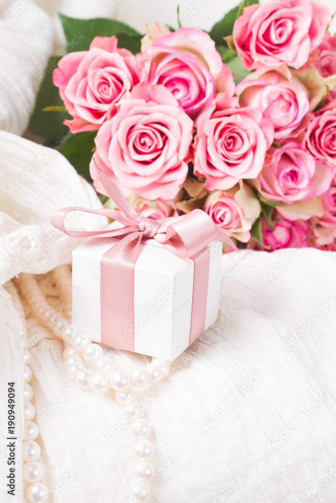 Female accessories on white Female accessories on white