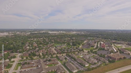 Wallpaper Mural Aerial Flying Above Springfield Missouri Town Torontodigital.ca