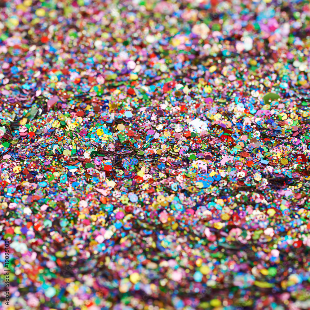 Surface coated with colorful sequins Surface coated with colorful sequins