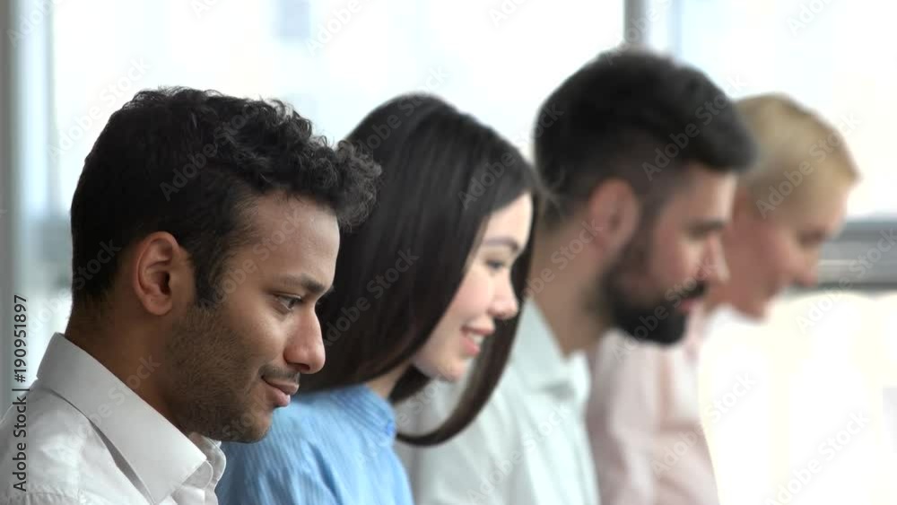 Indian programmer face, side view. Selective focus indian young man face, profile view. Indian programmer face, side view. Selective focus indian young man face, profile view.