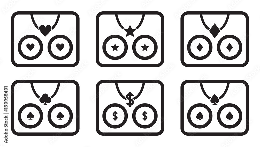 Set of logos with breasts and symbols Stock Vector Adobe Stock