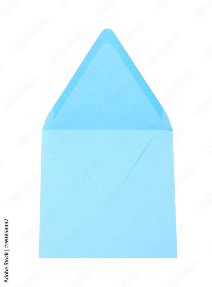 Sqaure shaped paper envelope isolated Sqaure shaped paper envelope isolated