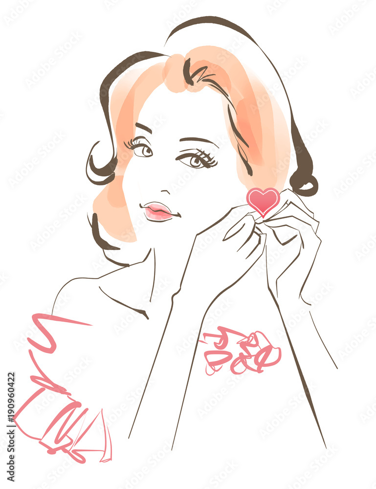 ハートのイヤリング